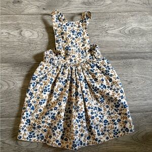 Lali Kids Floral Cotton Pinafore Dress 2Y